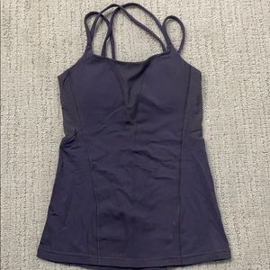 Purple lululemon workout too with built in bra